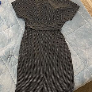 GownTown XL 14/16 vintage style stretch polka dot wiggle dress